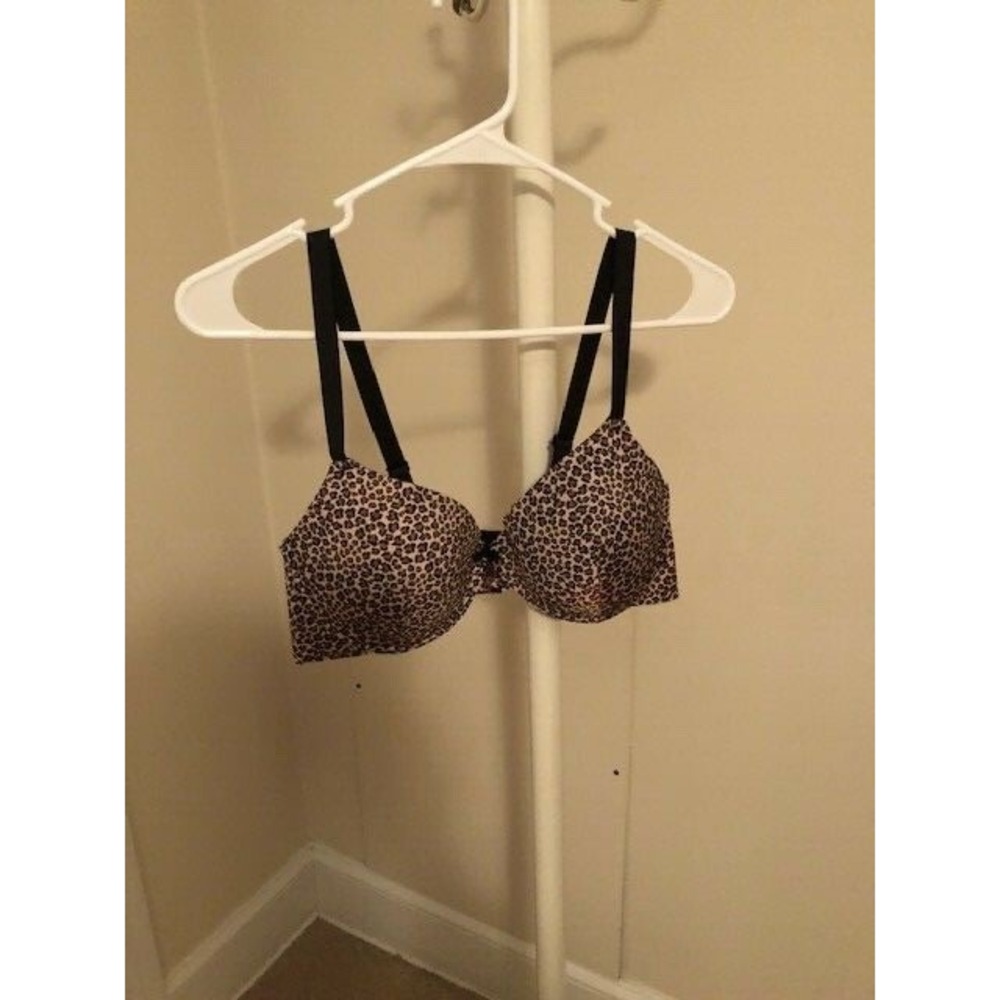 Just Be bra black leopard size 40C